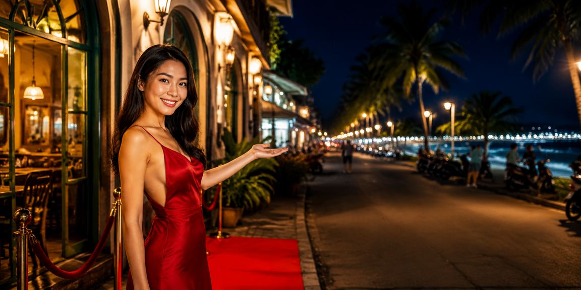 Người dùng kiểm tra điểm VIP khi uống cà phê buổi sáng tại Mũi Né
